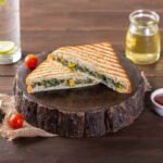 Corn & Spinach Sandwich