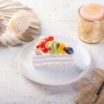 Fresh Fruit Cake Slice